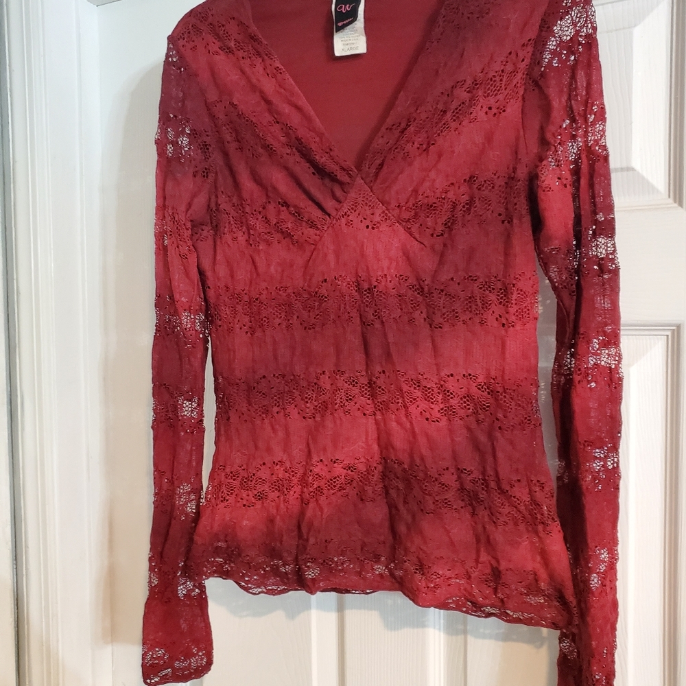 Maroon shirt